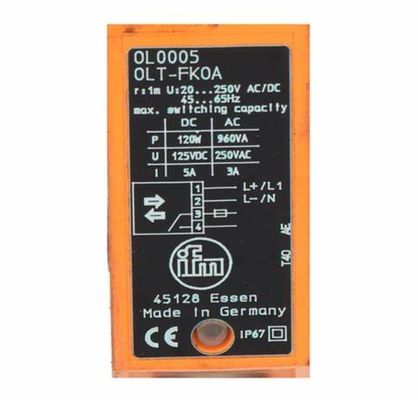 IFM OL0005 DIFFUSE REFLECTION SENSOR, INFRARED LIGHT, LO, DO