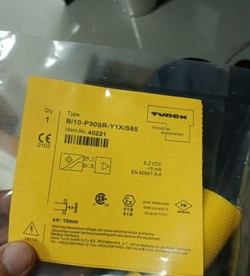 Turck BI10-P30SR-Y1X/S85 10mm Sensing Distance 2wire Namur Flush Mount Proximity Sensor Rated Switching Distance Sn 10 Mm