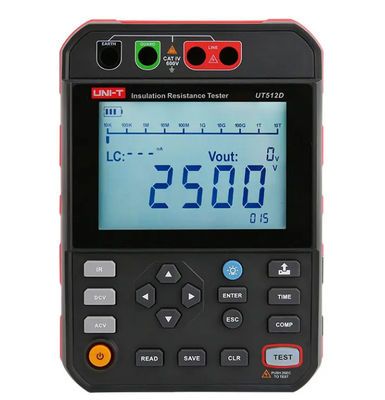 Original UNI-T UT512D/UT512E 2.5kV Insulation Resistance Testers