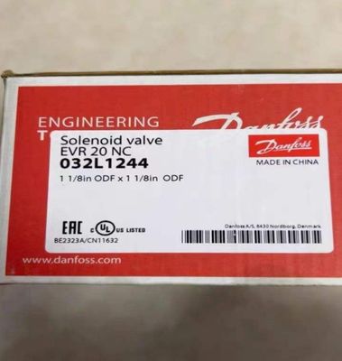 Danfoss EVR 20 Solenoid Valve 1/4 in 655 psig Brass Body
