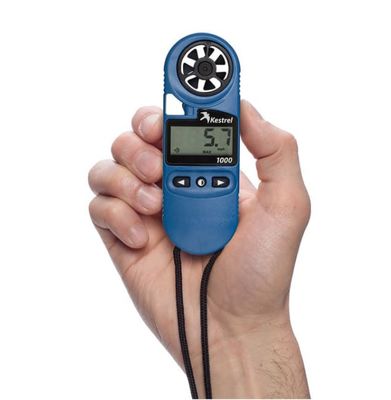 Kestrel 1000 Pocket Wind Meter/Anemometer with Reflective LCD 1-Second Updates Auto Shutdown Blue