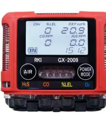 RIKEN KEIKI GX-2009 ATEX Certified 4-in-1 Portable Gas Detector with IP67 Protection for O2 LEL H2S CO Monitoring