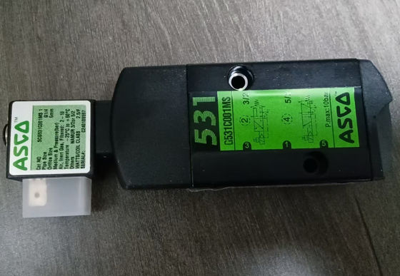 ASCO Series SCG531C001MS SCG531C017MS Integrated Pneumatic Parts Solenoid Valve with AC220V DC24V Pilot Valve