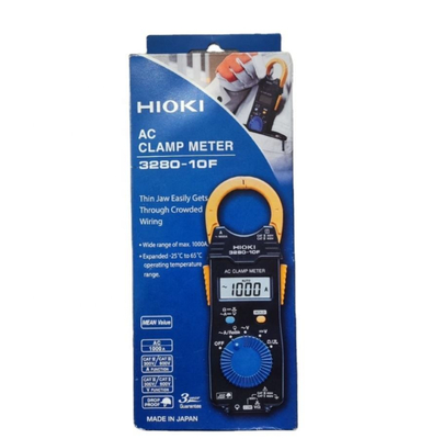 کلمپ متر Hioki 3280-10F با ظرفیت 1000 آمپر، جریان DC را اندازه گیری می کند.