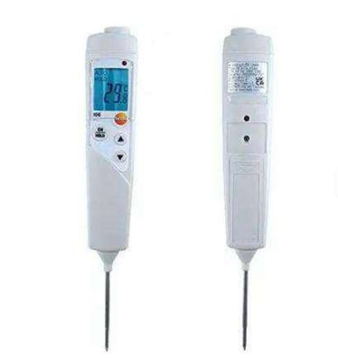 Testo 106 Food Core Thermometer with 0.1°C Resolution IP52 Rating and 250g Weight for Fast Accurate Food Measurement