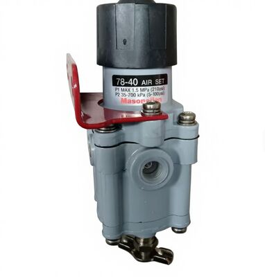 Masoneilan 78-40 تنظیم کننده فیلتر هوا OEM قابل تنظیم و مجموعه هوا با 5-40 psi محدوده فشار و 210 psi حداکثر امتیاز