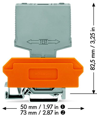 WAGO 230 VAC Surge Protection Module with 4kV Rated Impulse Voltage for 2 Signal Paths