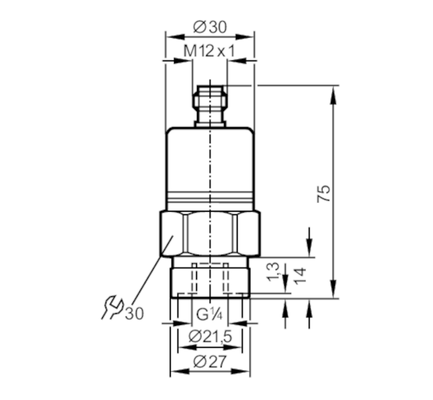 New Original German IFM PA3026 Precision Pressure Transmitter with Ceramic Measuring Cell and 4...20mA Analog Output