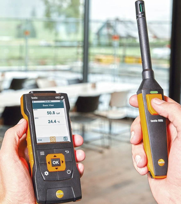 Testo 440 High Accuracy Wide Range Intelligent Temperature Humidity Controller Digital Display 0.1C/F Resolution 1 Year