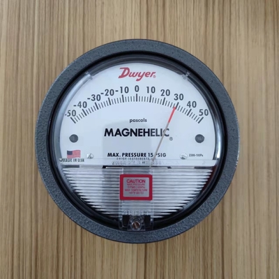 Dwyer آلومینیوم درجه حرارت بالا فشار متغیر فشار Magnehelic فشار 2300-50MM